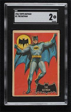 1966 O-Pee-Chee Batman Black Bat - [Base] #1 - The Batman [SGC 30 GOOD 2]
