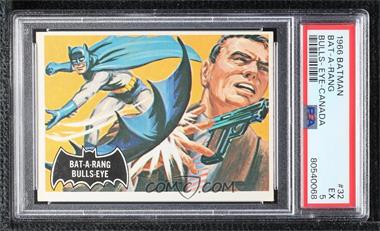 1966 O-Pee-Chee Batman Black Bat - [Base] #32 - Bat-A-Rang Bulls-Eye [PSA 5 EX]
