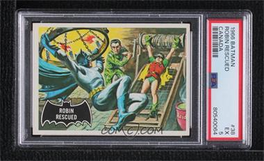 1966 O-Pee-Chee Batman Black Bat - [Base] #38 - Robin Rescued [PSA 5 EX]