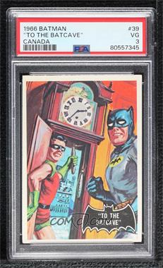 1966 O-Pee-Chee Batman Black Bat - [Base] #39 - To The Batcave [PSA 3 VG]