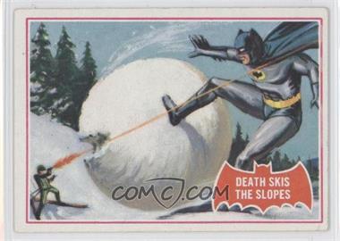 1966 Topps Batman A Series (Red Bat Logo) - [Base] #22A - Death Skis the Slopes [Good to VG‑EX]
