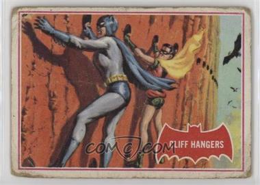1966 Topps Batman A Series (Red Bat Logo) - [Base] #36A - Cliff Hangers [Poor to Fair]