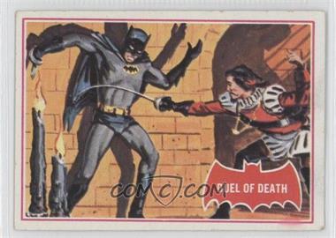 1966 Topps Batman A Series (Red Bat Logo) - [Base] #41A - Duel Of Death [Good to VG‑EX]