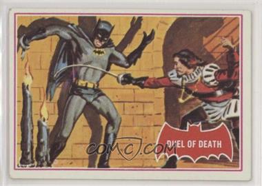 1966 Topps Batman A Series (Red Bat Logo) - [Base] #41A - Duel Of Death [Good to VG‑EX]