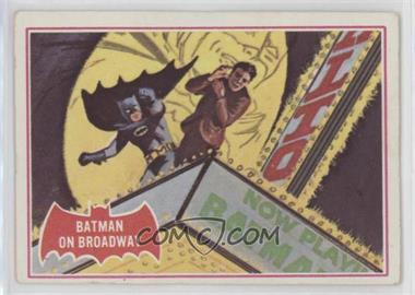 1966 Topps Batman A Series (Red Bat Logo) - [Base] #44A - Batman on Broadway