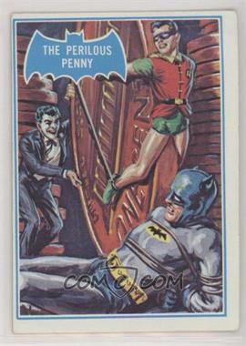 1966 Topps Batman B Series (Blue Bat Logo) - [Base] - Blue Bat Back #43B - A Perilous Penny