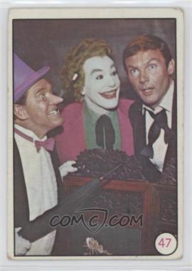 1966 Topps Batman Bat Laffs - [Base] #47.1 - Penguin, The Joker, Bruce Wayne (No Movie Promo on Back) [Poor to Fair]