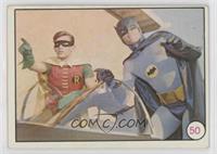 Batman, Robin, Burt Ward, Adam West (Movie Promo on Back)