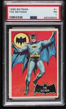 1966 Topps Batman Black Bat - [Base] #1 - The Batman [PSA 1 PR]