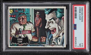 1966 Topps Batman Black Bat - [Base] #10 - Crime Czar [PSA 7 NM]