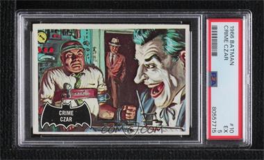 1966 Topps Batman Black Bat - [Base] #10 - Crime Czar [PSA 5 EX]