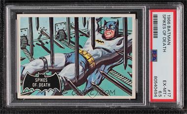 1966 Topps Batman Black Bat - [Base] #17 - Spikes of Death [PSA 6.5 EX‑MT+]