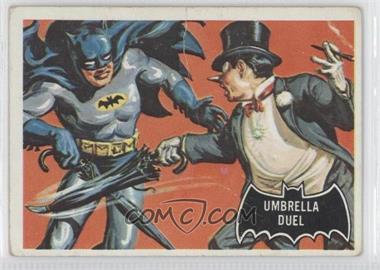 1966 Topps Batman Black Bat - [Base] #23 - Umbrella Duel [Poor to Fair]