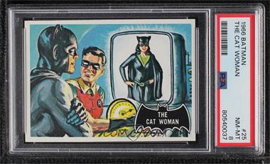 1966 Topps Batman Black Bat - [Base] #25 - The Cat Woman [PSA 8 NM‑MT]