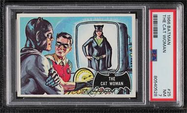 1966 Topps Batman Black Bat - [Base] #25 - The Cat Woman [PSA 7 NM]