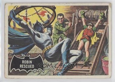 1966 Topps Batman Black Bat - [Base] #38 - Robin Rescued [Poor to Fair]