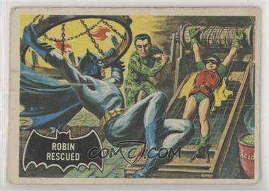 1966 Topps Batman Black Bat - [Base] #38 - Robin Rescued [Poor to Fair]