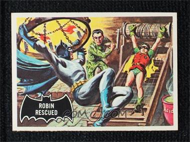 1966 Topps Batman Black Bat - [Base] #38 - Robin Rescued [Poor to Fair]