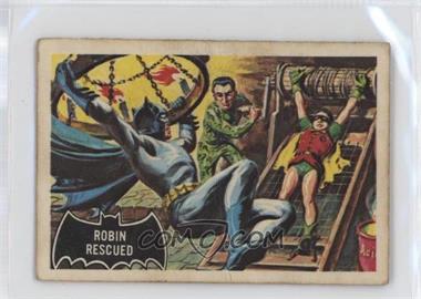 1966 Topps Batman Black Bat - [Base] #38 - Robin Rescued [Poor to Fair]