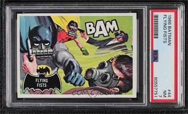 1966 Topps Batman Black Bat - [Base] #44 - Flying Fists [PSA 7 NM]