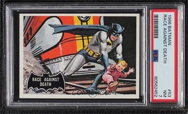 1966 Topps Batman Black Bat - [Base] #53 - Race Against Death [PSA 7 NM]