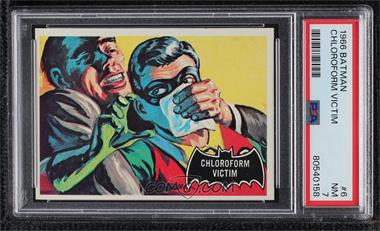 1966 Topps Batman Black Bat - [Base] #6 - Chloroform Victim [PSA 7 NM]