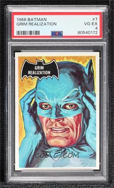 1966 Topps Batman Black Bat - [Base] #7 - Grim Realization [PSA 4 VG‑EX]