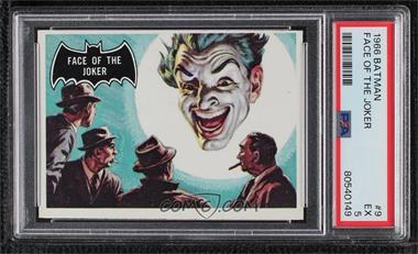 1966 Topps Batman Black Bat - [Base] #9 - Face of the Joker [PSA 5 EX]