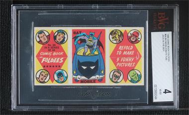 1966 Topps DC Comics Comic Book Foldees - [Base] #24 - Batmobile [BVG 4 VG‑EX]