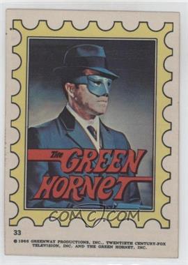 1966 Topps The Green Hornet - Stickers #33 - Green Hornet