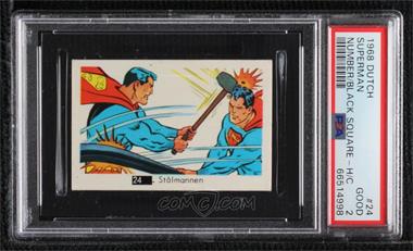 1968 Dutch Gum White Number in Black Box Set - [Base] #24 - Stalmannen (Superman) [PSA 2 GOOD]