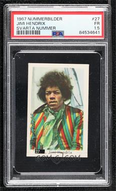1968 Dutch Gum White Number in Black Box Set - [Base] #27 - Jimi Hendrix [PSA 1.5 FR]