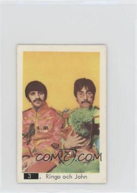 1968 Dutch Gum White Number in Black Box Set - [Base] #3 - Ringo Starr, John Lennon