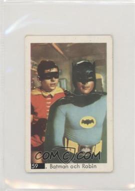 1968 Dutch Gum White Number in Black Box Set - [Base] #59 - Batman och Robin [Good to VG‑EX]