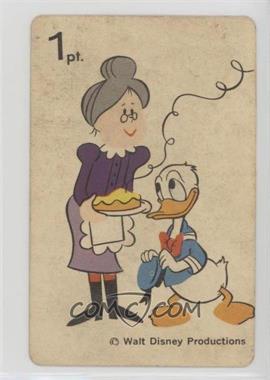 1968 Ed-U-Cards Donald Duck Card Game - [Base] #1pt.2 - Donald Duck (Grandma) [Poor to Fair]