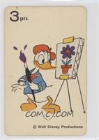 Donald Duck (Painting Flower) [Poor to Fair]