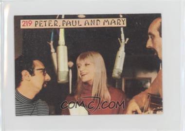1968 Panini Cantanti - [Base] #219 - Peter, Paul and Mary