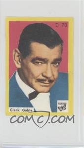 1969-70 Vlinder Matches Film, TV and Music Stars - D Series - [Base] #D 70 - Clark Gable [Poor to Fair]