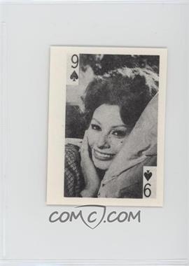 1969 Globe Imports Playing Cards - Gas Station Issue [Base] #9S - Sophia Loren