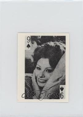 1969 Globe Imports Playing Cards - Gas Station Issue [Base] #9S - Sophia Loren