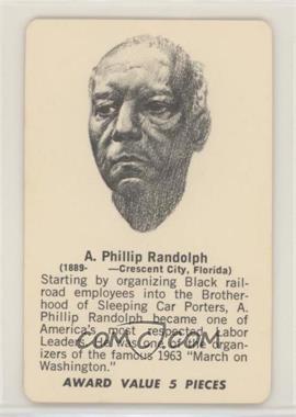 1969 Shindana Toys Afro American History Mystery - [Base] - Gold Back #_APRA - A. Phillip Randolph