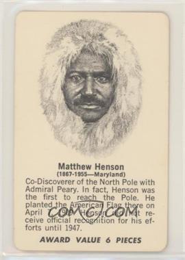 1969 Shindana Toys Afro American History Mystery - [Base] - Gold Back #_MAHE - Matthew Henson