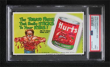 1969 Topps Wacky Ads - [Base] #11 - Hurts Pasty Tomatoes [PSA 9 MINT]