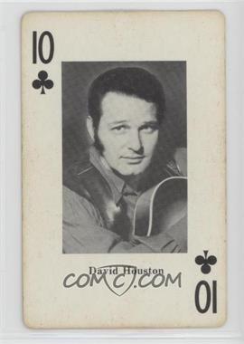 1970 Heather Enterprises Country Music Playing Cards - [Base] #10C - David Houston [Good to VG‑EX]