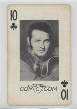 1970 Heather Enterprises Country Music Playing Cards - [Base] #10C - David Houston [Good to VG‑EX]