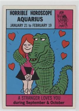 1972 Philadelphia Horrible Horoscope - [Base] #5 - Aquarius