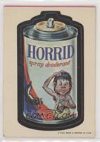 Horrid Spray Deodorant [Good to VG‑EX]