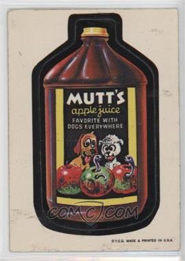 1973 Topps Wacky Packages Series 1 - [Base] - White Back #MUTT - Mutt's Apple Juice [Poor to Fair]