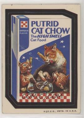 1973 Topps Wacky Packages Series 2 - [Base] - White Back #_PUCC - Putrid Cat Chow [Good to VG‑EX]