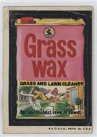Grass Wax [Good to VG‑EX]